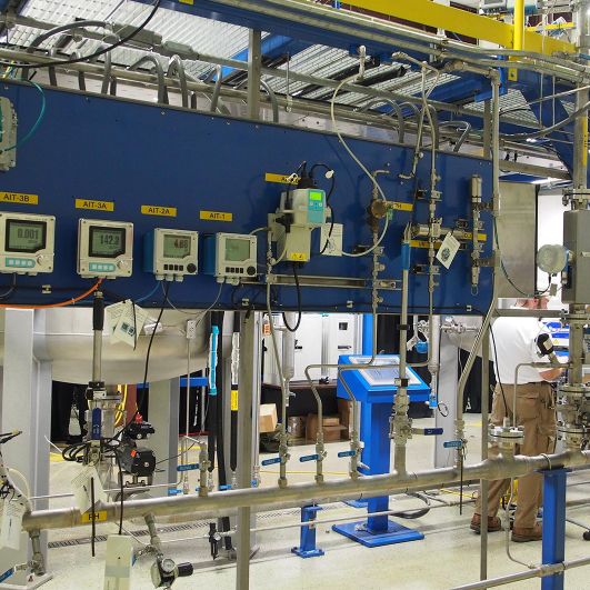 Machine with wires and devices hanging off